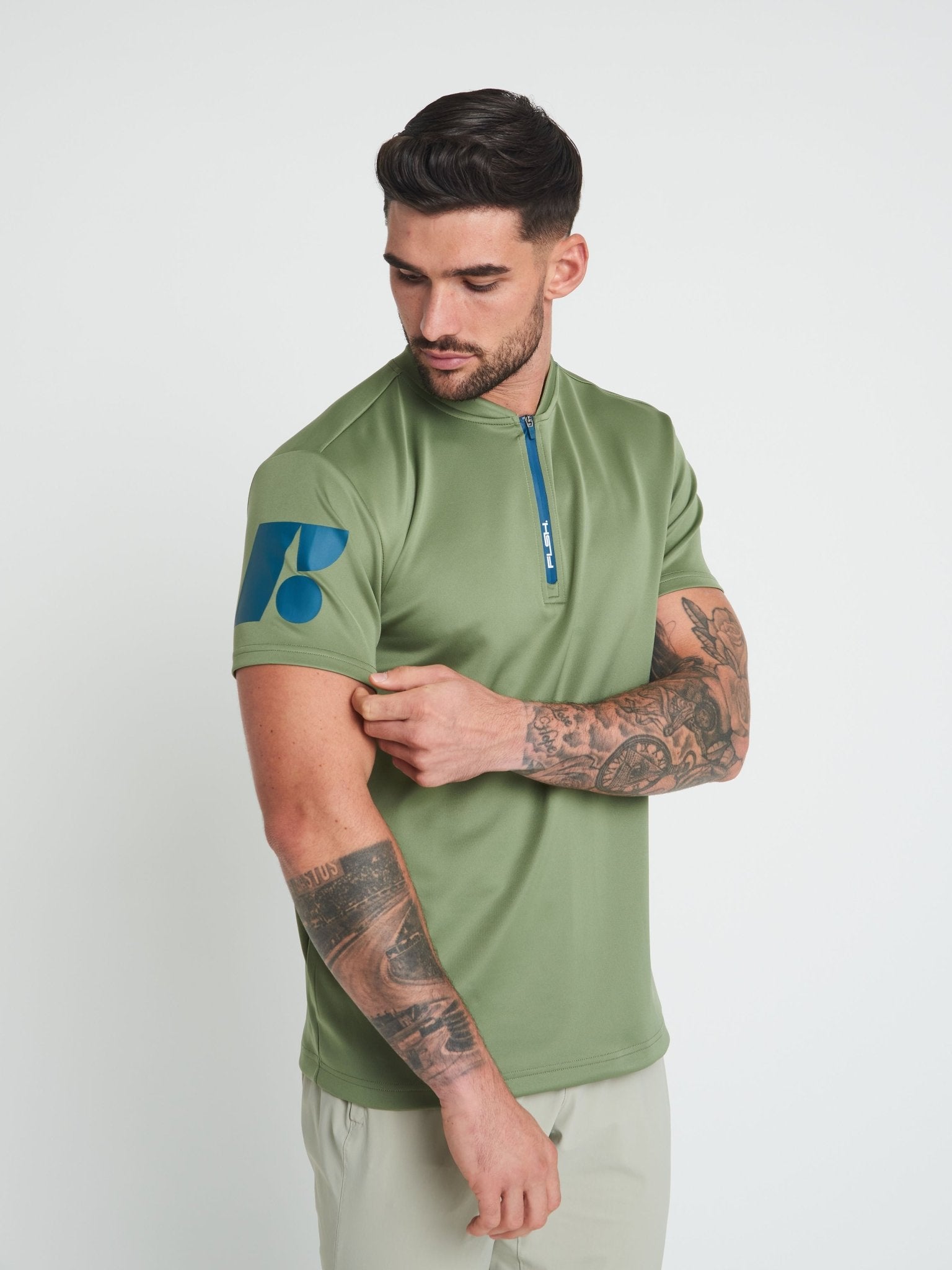 FP1 Icon Polo – Khaki - Flush Golf