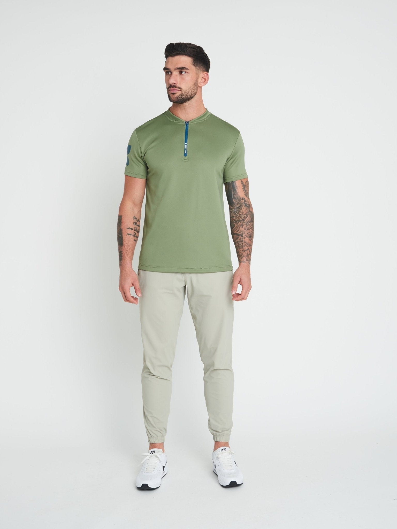 FP1 Icon Polo – Khaki - Flush Golf